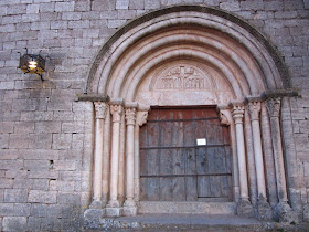 Doorway of the romanesque church of Siurana