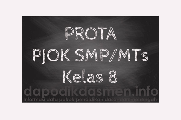 Prota PJOK Kelas 8 Semester 1 dan 2