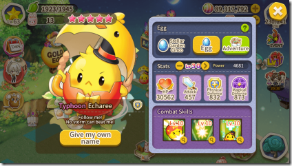 Minion Forest Chikee Maximum Stats