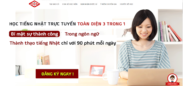 Hệ thống học tiếng Nhật trực tuyến toàn diện 3 trong 1