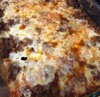 Layered Chicken Enchilada Bake