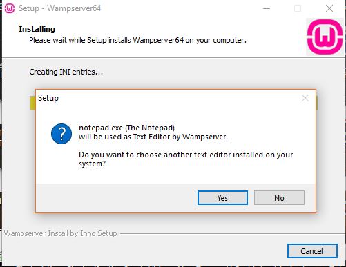 default not editor for windows 10