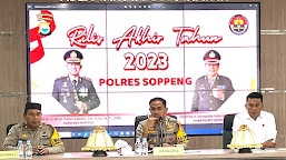 Polres Soppeng Gelar Rilis Akhir Tahun 2023