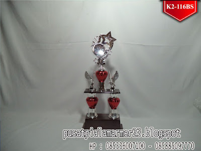 Jual Piala Trophy Kaki 2 Murah, Pabrik Piala Marmer Tulungagung