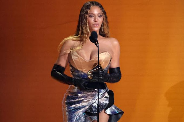 Pop superstar Beyonce breaks all-time Grammy wins record