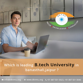 which is the leading btech university in banasthali,jaipur