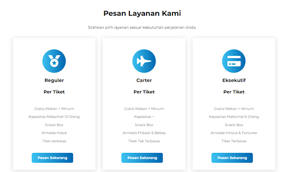 Fasilitas Layanan Ayuning Travel