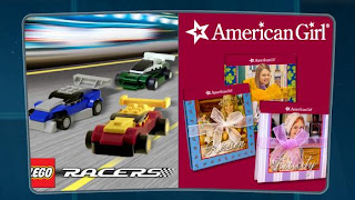 McDonalds Happy Meal Promotion for August and September 2009 - amercian girl activity books for girls and Lego Racers toys for boys