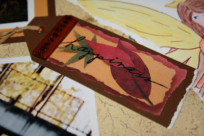 Autumn happiness tag for scrapbook