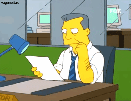 Es una broma verdad Porque es lo más estúpido que he leído gif vagonettas - Los Simpsons
