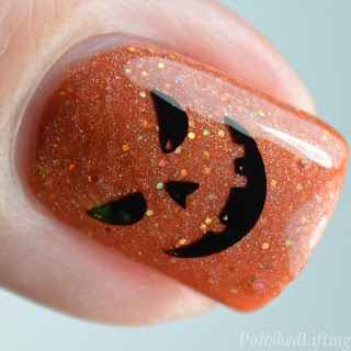 jackolantern nail art