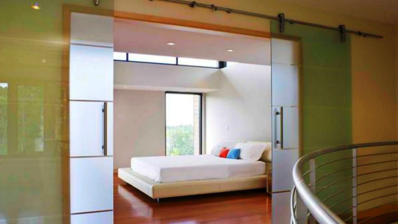 30 model pintu kamar tidur minimalis terbaru geser kayu 