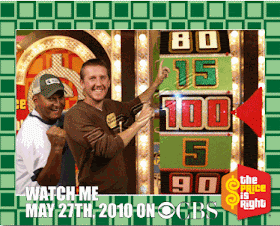 spinning the big wheel on the price is right