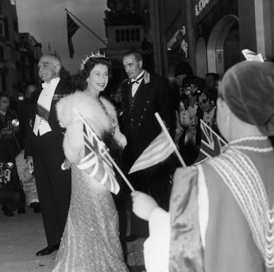 The Queen arriving at Claridges for a reception