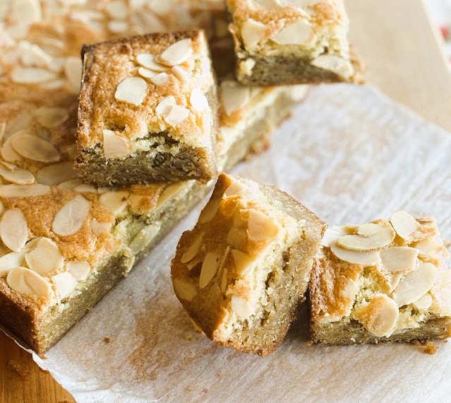 Almond Frangipane Blondies