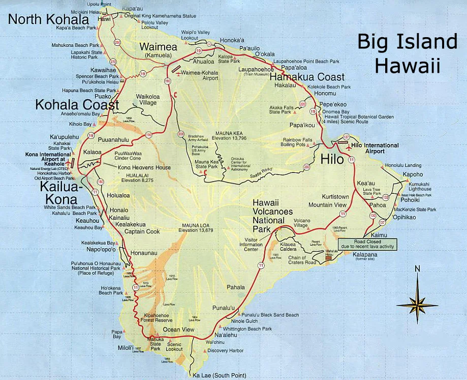 Travel Times The Island of Hawaii The Big Island