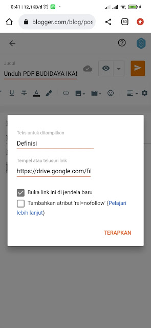 Cara Membuat Link Download di Blog dengan Google Drive 7