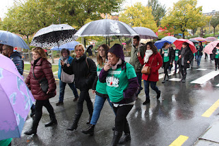 Manifestación de trabajadoras de residencias de ancianos