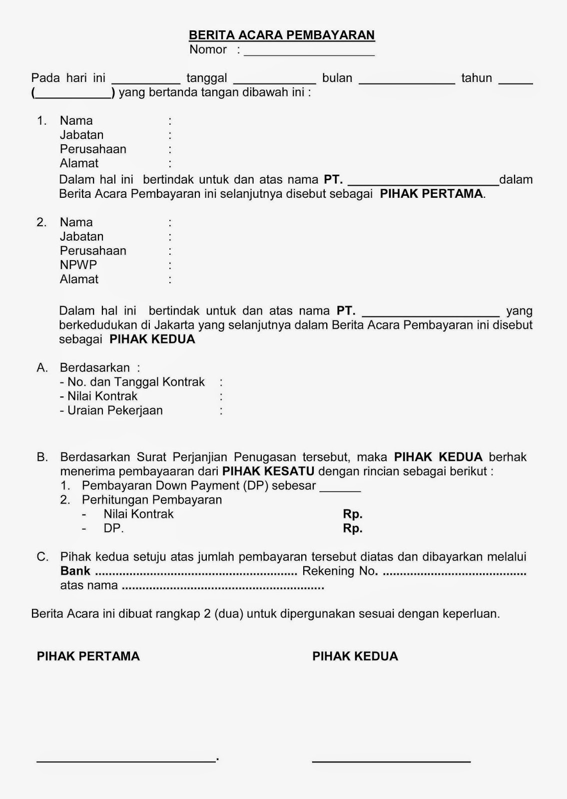 Contoh Surat Dinas Resmi Yang Benar Terbaru Berita Hari 