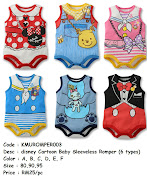 disney Cartoon Baby Sleeveless Romper (6 types) (kmuromper )