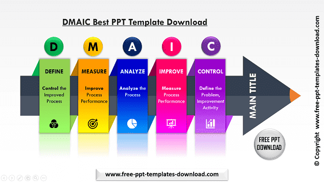 DMAIC Best PPT Template Download