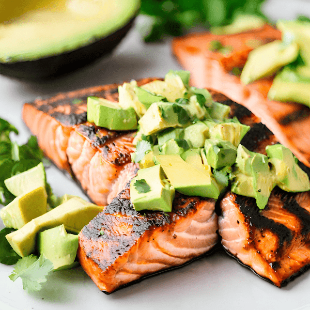 Delicious Keto Grilled Salmon with Avocado Salsa Recipe :-Indulge in our hearty Keto Grilled Salmon with Avocado Salsa - a healthy, delicious feast! Perfect for your keto diet plan. Check recipe now!