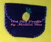 Pineaplle Mini Wallet - Art Ria Crafts by Monica Ria