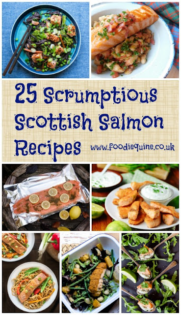 www.foodiequine.co.uk Celebrate the Auld Alliance of 25 years of Label Rouge with 25 Scottish Salmon Recipes from top UK food bloggers using Fresh, Smoked and Hot Smoked Salmon. 