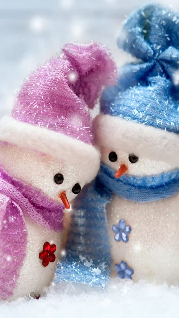 Download Wallpaper Cute Christmas Snowman, Hd, 4k Images.
