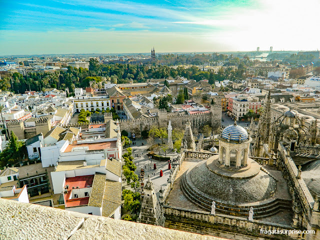 Praça do Triunfo vista do alto da Torre da Giralda, Sevilha, Andaluzia