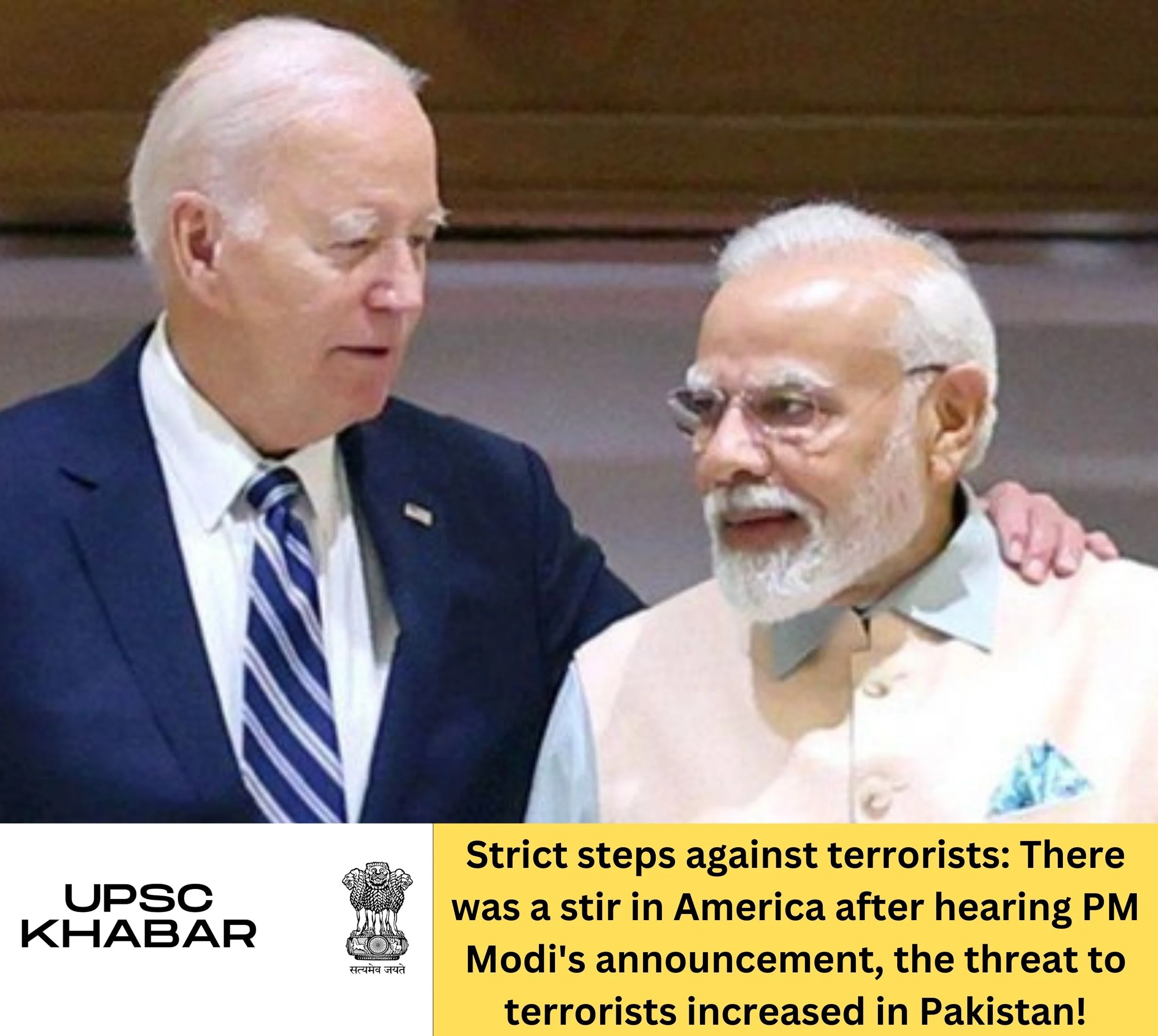 Strict steps against terrorists: There was a stir in America after hearing PM Modi's announcement, the threat to terrorists increased in Pakistan!