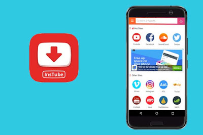 تطبيق InsTube لتحميل الڤيديو من اليوتيوب والمواقع المشهورة الأخرى