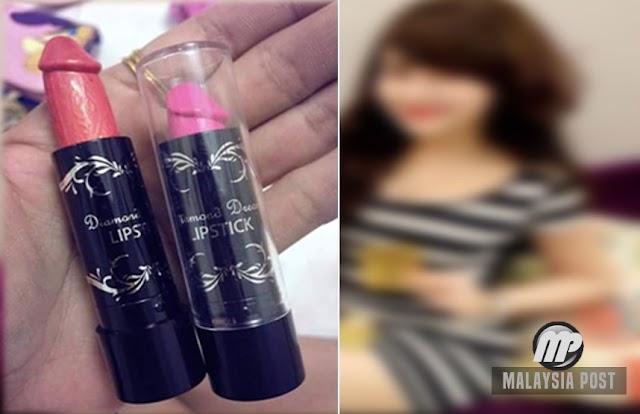 “Tiada sifat malu langsung...” Gadis berbangga promosikan lipstik bentuk “anu lelaki” 