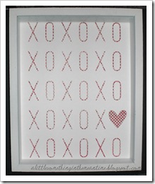 Valentine print framed