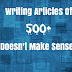 SEO Episode 74: Writing Articles Of 500+ Only Every time On Your Site Doesn't Make Sense