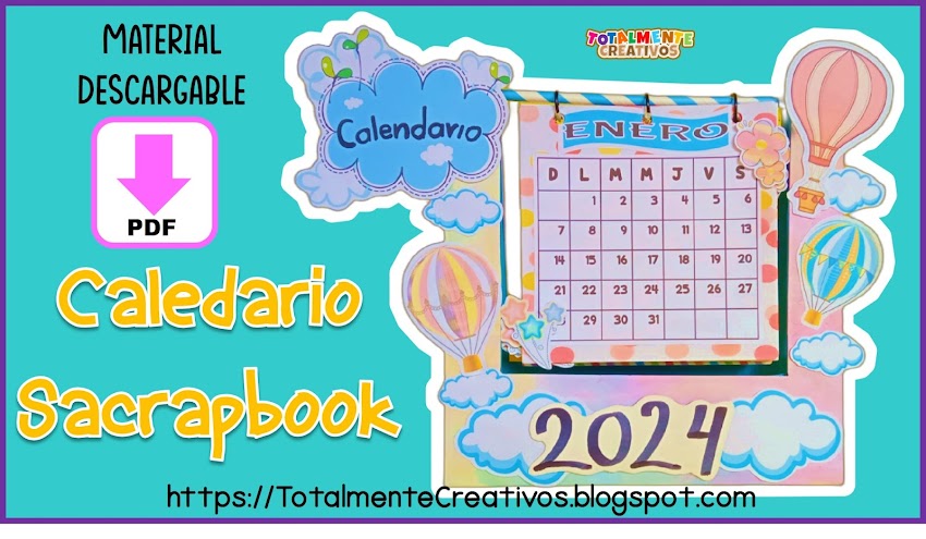 Aprende a Realizar un Calendario Scrapbook 2024