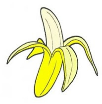 banana clipart with eyes 