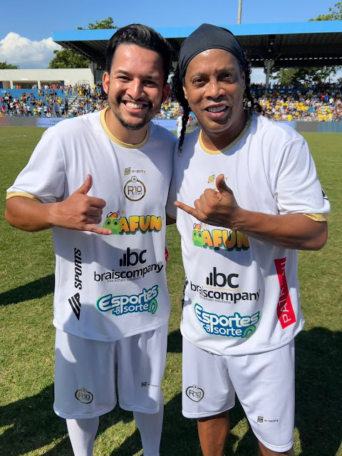 Fagner Carvalho participa de jogo do Ronaldinho x Estrelas