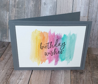 Amazing year stampin up watercolour pencil wash birthday card