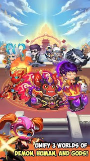 Crazy Gods Strategy RPG Mod v1.1.0 Apk + OBB Terbaru