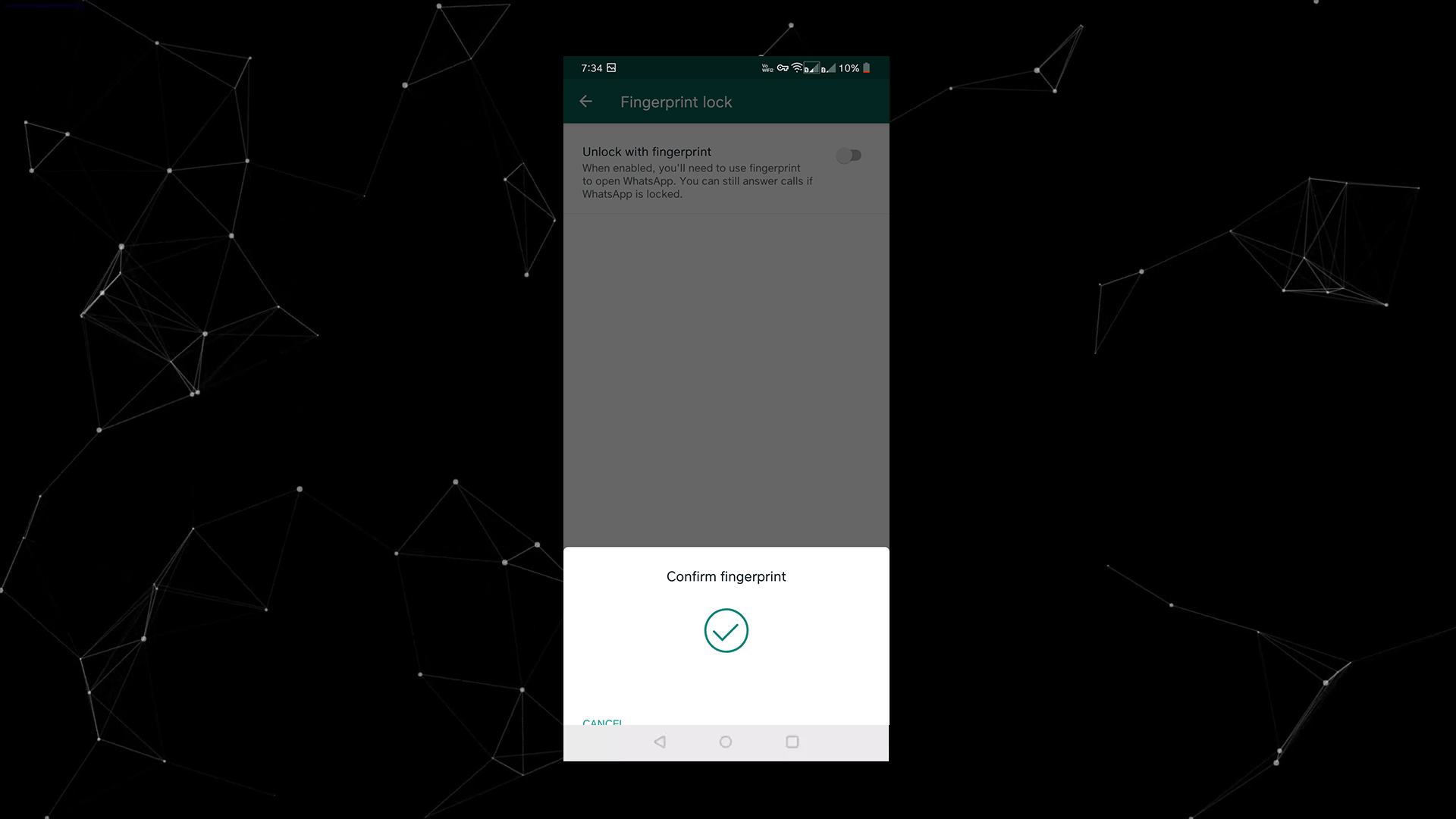 How to Enable Fingerprint Unlock for Android WhatsApp