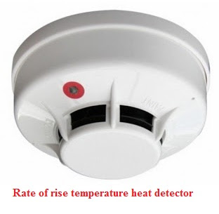 انواع حساسات او كواشف الحرارة rate of rise temperature heat detectors