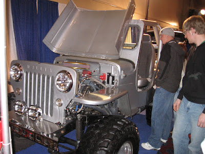 Jeep CJ-3B at the Portland International Auto Show in Portland, Oregon, on January 28, 2006