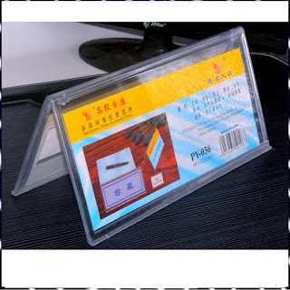 2-Sided Display Option V-Shaped Desk Name Plate for Name Plate 10 X 22 CM
