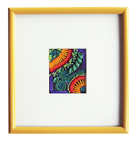 how to frame bead embroidery, framed beadwork by Robin Atkins