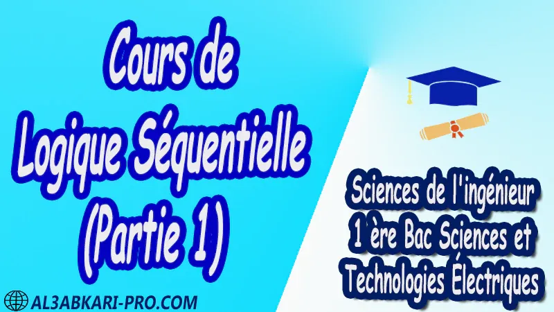 Cours de Logique Séquentielle (Partie 1) - Sciences de l'ingénieur - 1 ère Bac Sciences et Technologies Électriques PDF Cours de Logique Séquentielle (Partie 1) - Sciences de l'ingénieur - 1 ère Bac Sciences et Technologies Électriques PDF