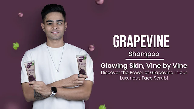Grapevine anti-ageing face scrub