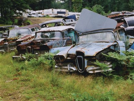 The Edsel Graveyard a pointed REminder of 1958 and the American Auto 