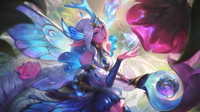 LoL Faerie Court Soraka Splash Art, Faerie Court Soraka Splash Art, lol Faerie Court 2024, Faerie Court 2024 skins splash arts, Faerie Court 2024 skins splash art lol