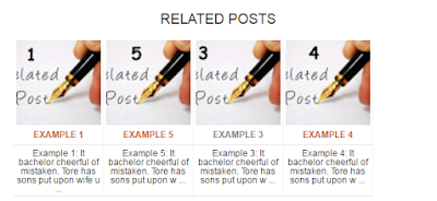 Related Post Widget for Blogger style 1